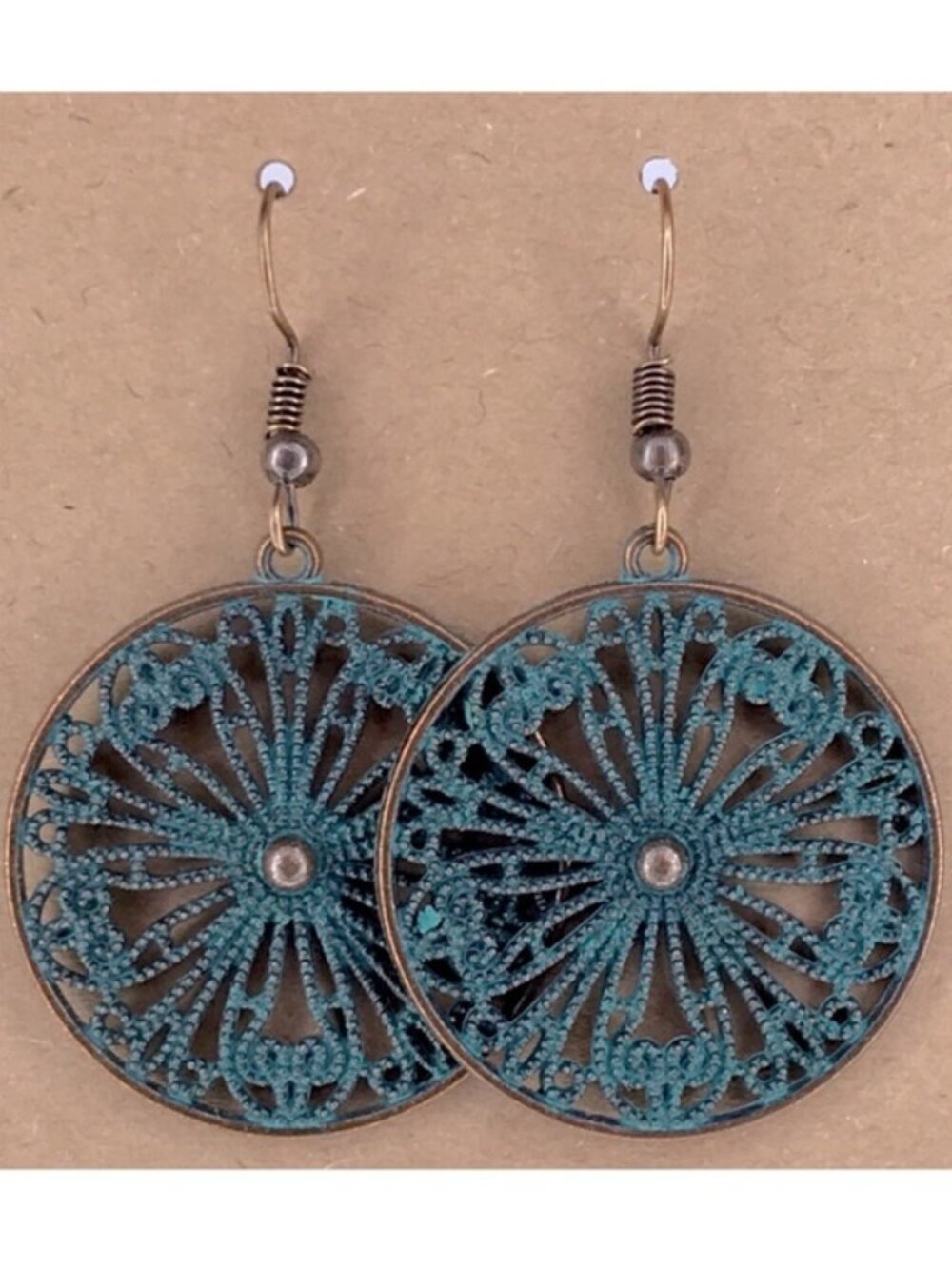 Elegant Teal Filigree Earrings Fashion Jewelry Accessories